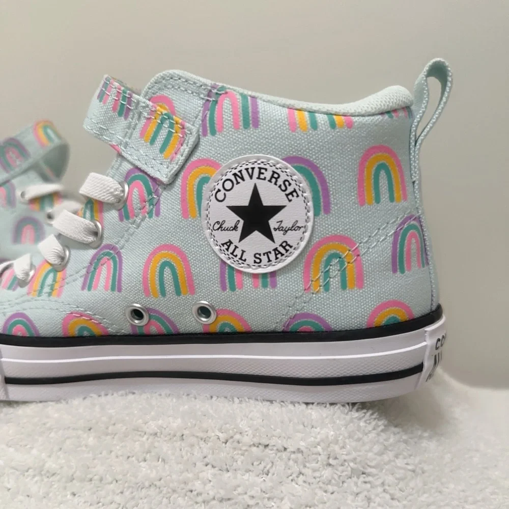 Converse Chuck Taylor All Stars Rainbows Pastel Mid-Top Canvas Sneakers